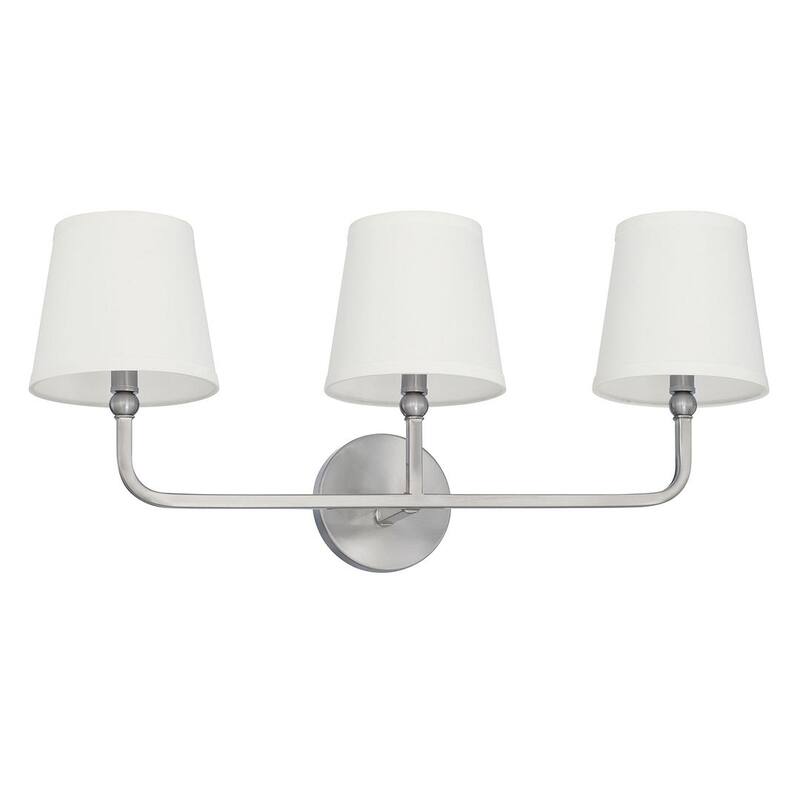 Dawson 3-light Bath/ Vanity Fixture - Brushed  Nickel