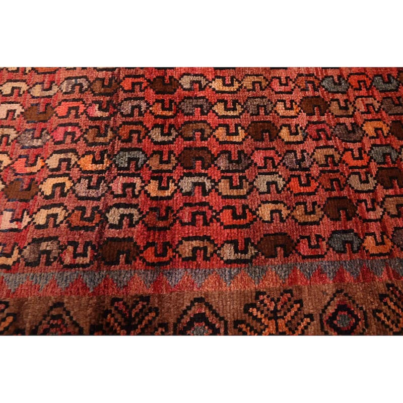 ECARPETGALLERY Hand-knotted Melis Light Red Wool Rug - 4'7 x 9'2