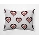 preview thumbnail 4 of 26, Burnin' Love Valentines Day Decorative Throw Pillow 14" x 20" - Burgandy