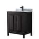 Option Dark Espresso / White Carrara Marble Top / Matte