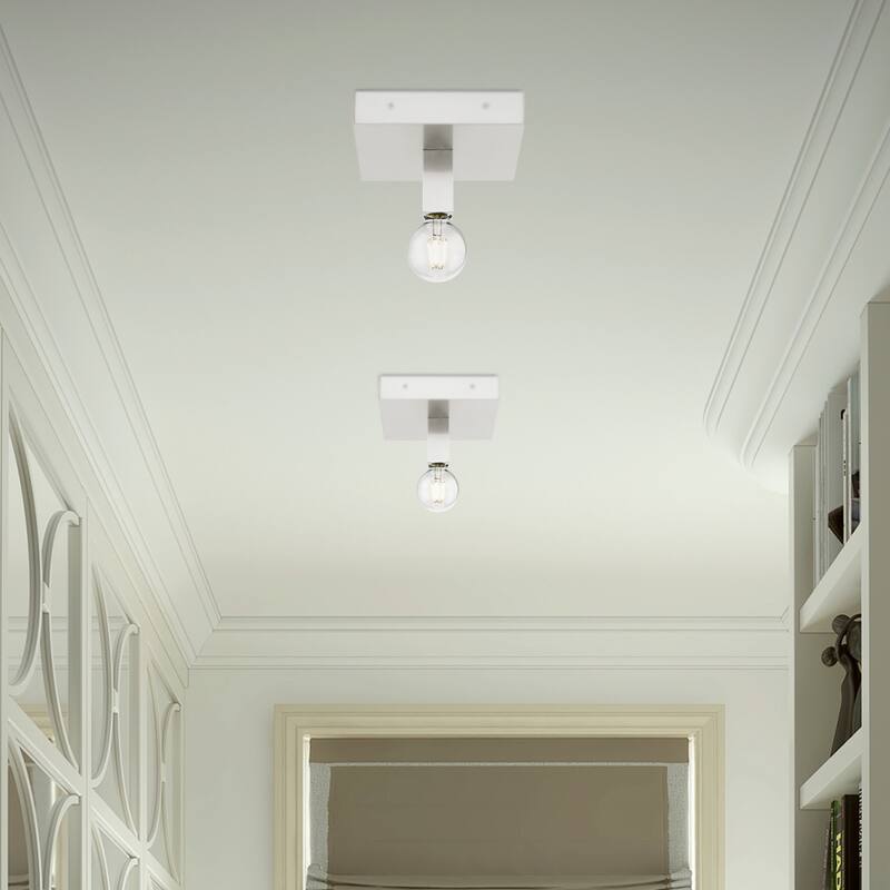 Livex Lighting Solna Single Light 9" Wide Flush Mount Ceiling Fixture