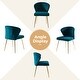 preview thumbnail 10 of 88, Barbara Contemporary Upholstered Side Chair with Small Base Set of 2 by HULALA HOME