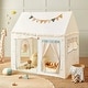 preview thumbnail 1 of 7, Tiny Land® Sweet Citrus Kid's Play Tent - Creamy white/blue White