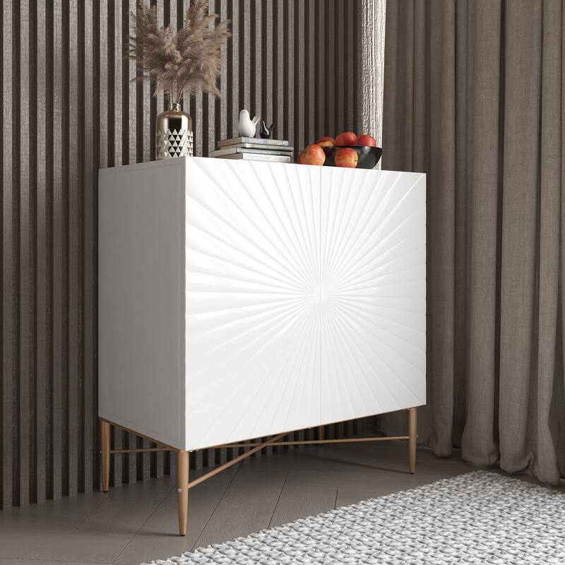 2 Door Vintage Accent Cabinet