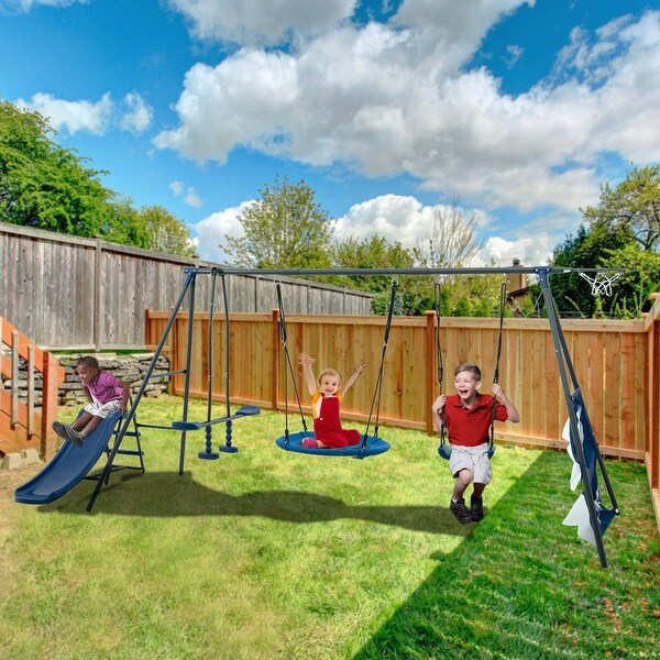Metal swing sets for sale near me discount