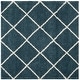 preview thumbnail 21 of 135, SAFAVIEH Hudson Shag Estella Diamond Trellis 2-inch Thick Rug 11' x 11' Square - Slate Blue/Ivory