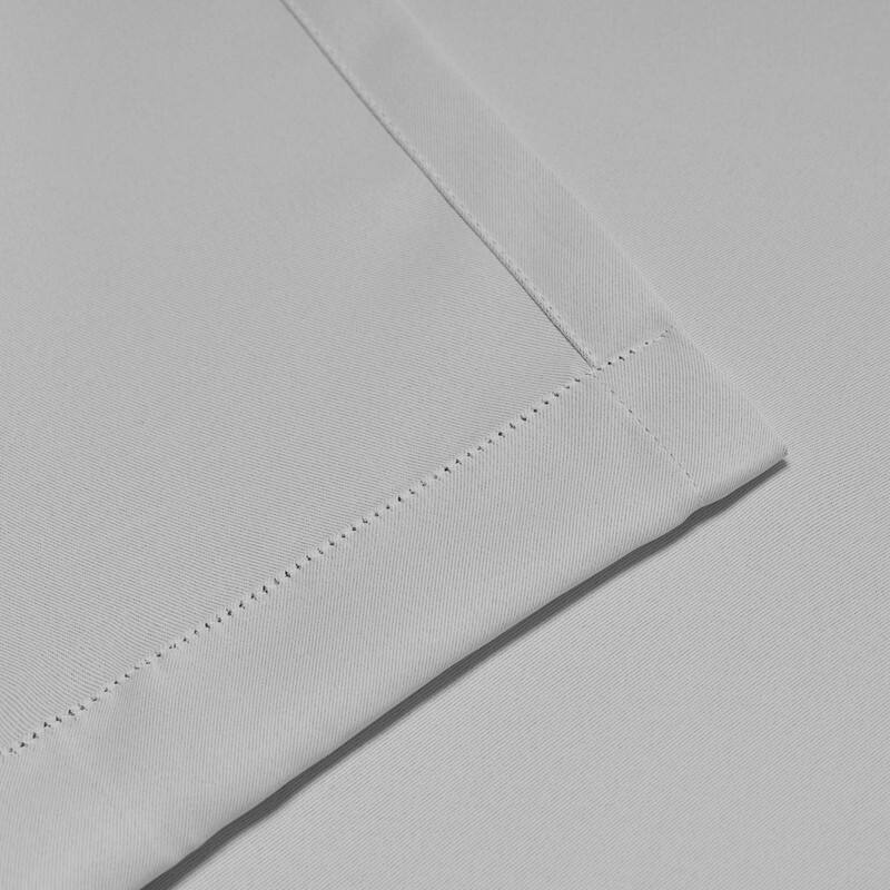 Superior Solid Machine Washable Room Darkening Grommet Blackout Curtains, Set of 2