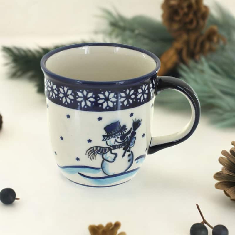 Blue Rose Polish Pottery Zaklady Mug