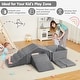 preview thumbnail 2 of 12, Foam Climbing Blocks and Ball Pit, 6PCs Toddler Climb and Crawl Activity Playset Indoor