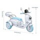 preview thumbnail 9 of 14, 12V 2 Seater Kids Motorcycle, 3 Wheels 12V Kids Ride On Electric Motorcycle with Slow Start, USB, Bluetooth, Headlight, Storage