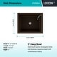 preview thumbnail 3 of 6, Lexicon Platinum V330 Quartz Composite Rectangle Vanity Sink - Galaxy Mocha