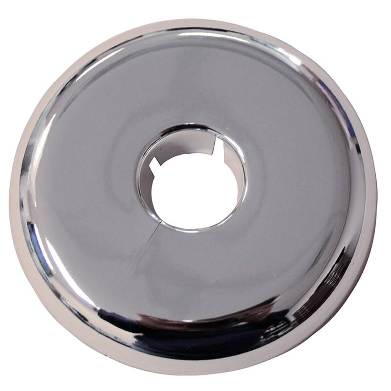 Jones Stephens F06100 1 IPS CP Flex Floor / Ceiling Plate Escutcheon - Chrome Plated