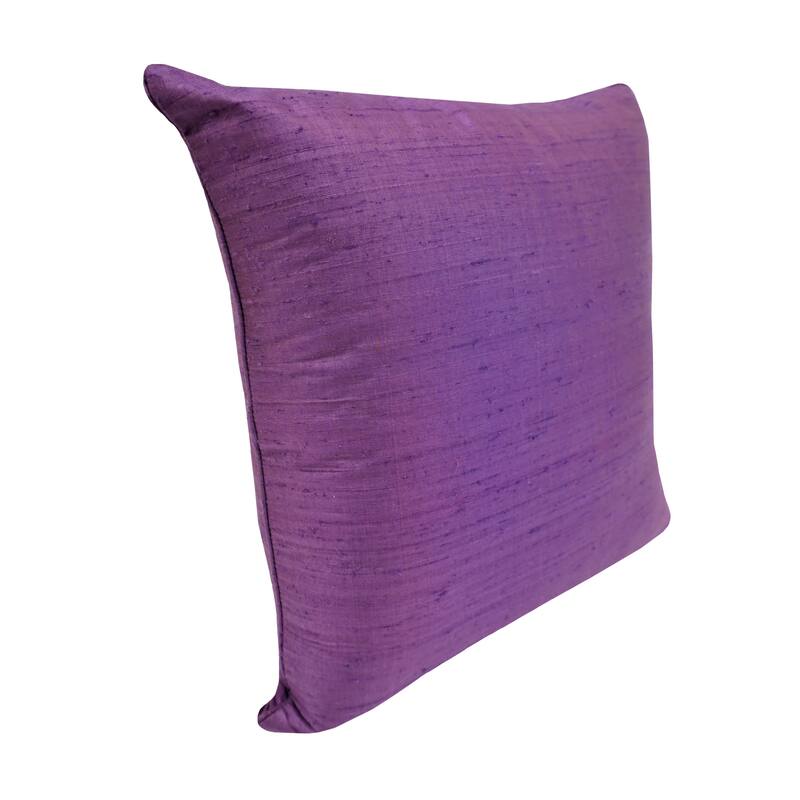 Home&Manor Arak Dupioni Silk Pillow 18"