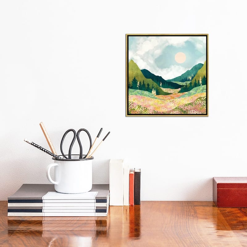 iCanvas "Spring Flower Vista" by SpaceFrog Designs Framed Canvas Print