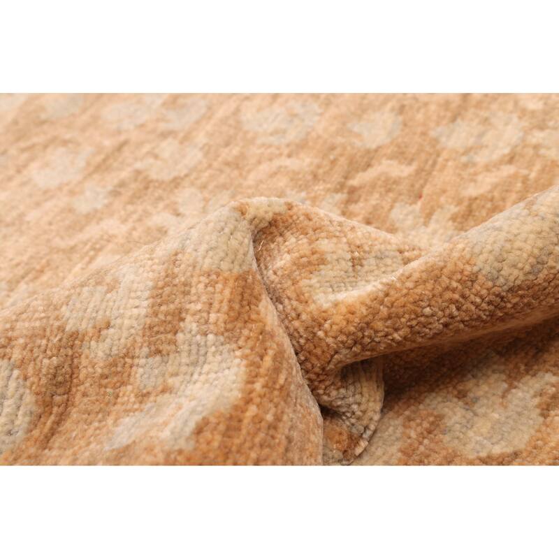 ECARPETGALLERY Hand-knotted Mystique Brown Wool Rug - 10'2 x 13'2