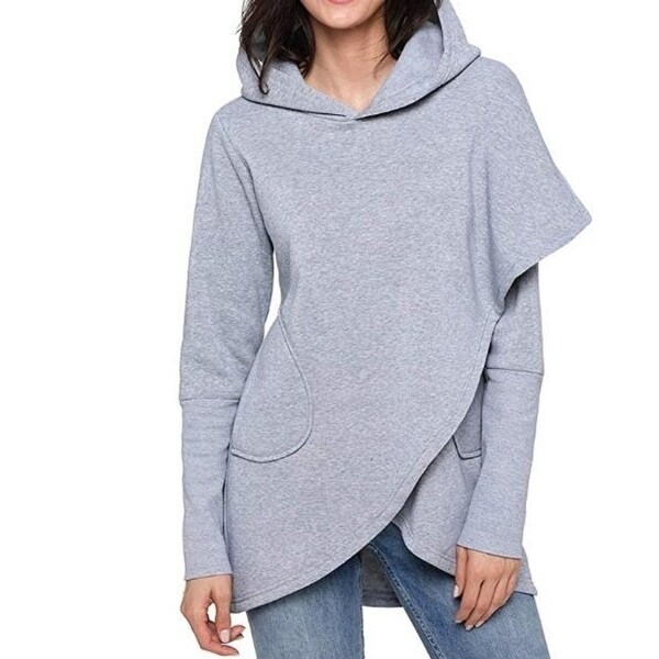 wrap hoodie sweatshirt