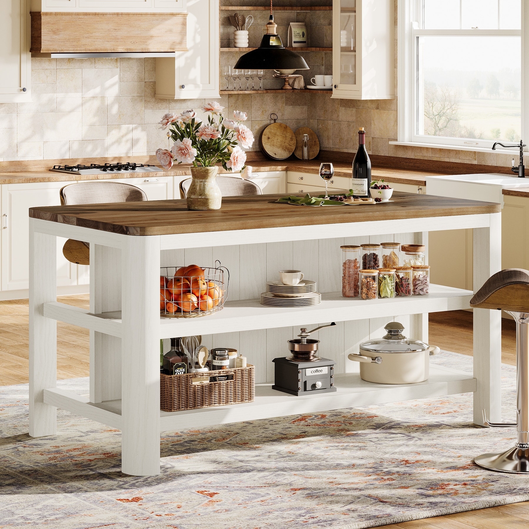63-Inch-Solid-Wood-Kitchen-