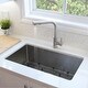 preview thumbnail 10 of 22, STYLISH 30 inch Stainless Steel 16G Undermount Kitchen Sink with Grid - Brushed Stainless Steel - 30" x 18" x 10"
