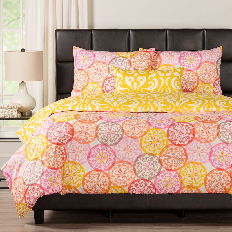 Olivia Reversible Print Duvet Set