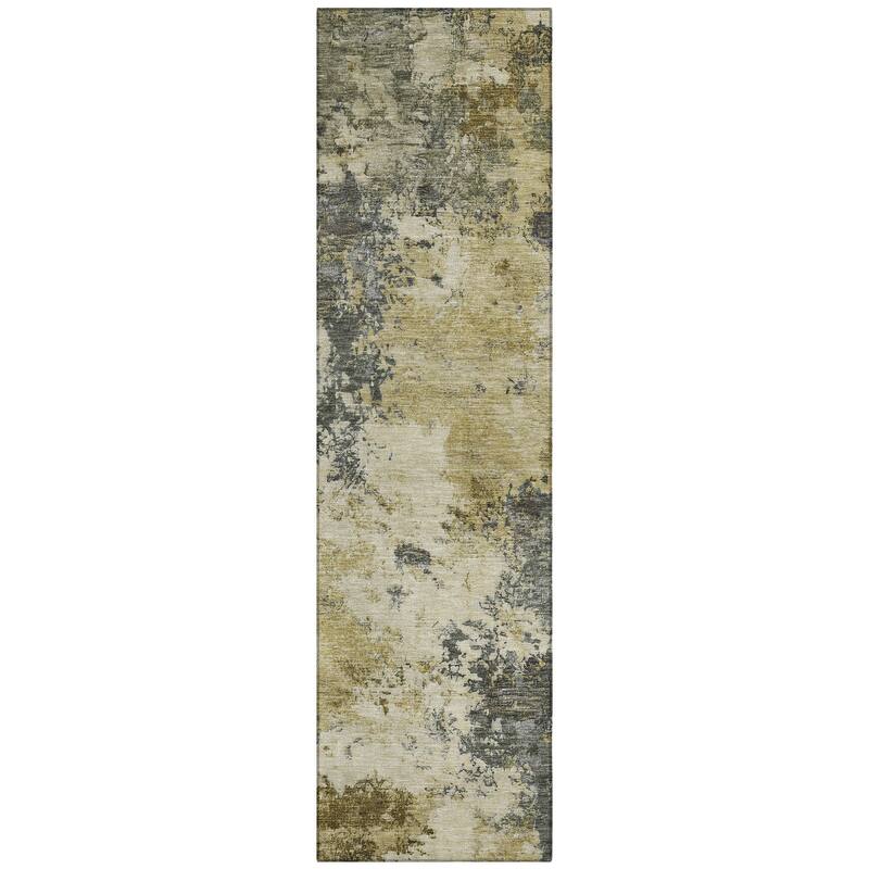 Machine Washable Indoor/ Outdoor Casual Contemporary Chantille Rug