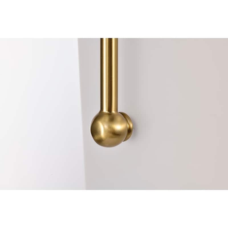 Palmella Brass and Frosted Glass Pendant Ceiling Lamp