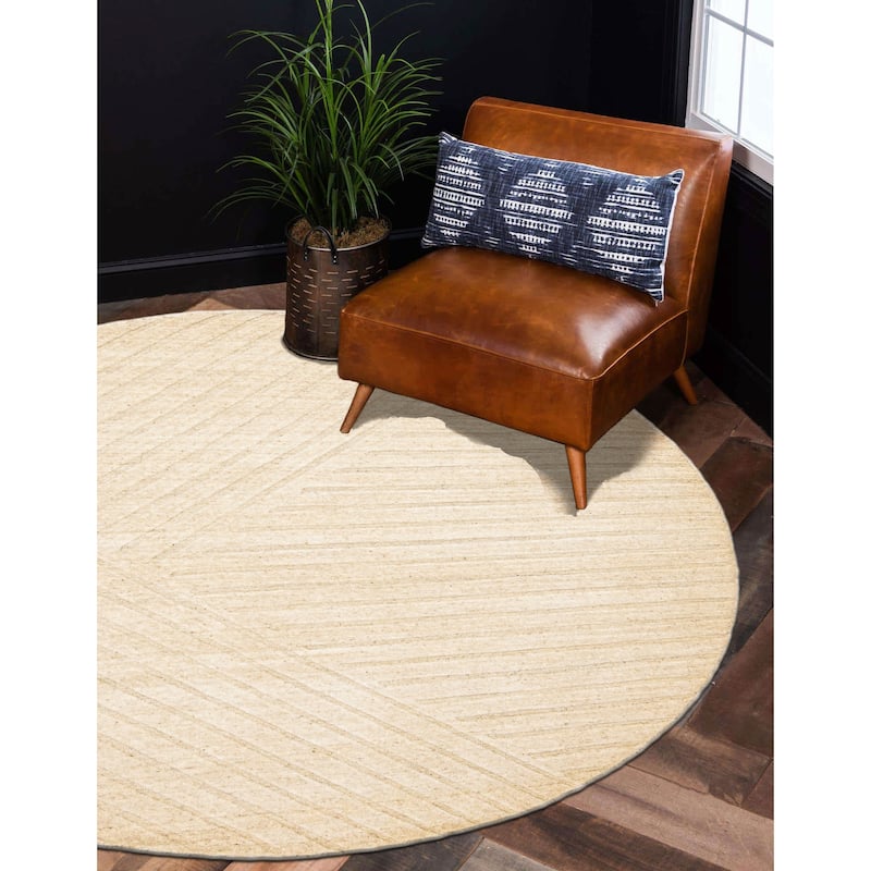 Kashkuli Gabbeh Cream Rug 5'4" x 5'4" - 5'4 x 5'4