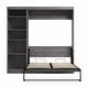 preview thumbnail 84 of 91, Pur Full Murphy Bed with Shelving Unit (84W) by Bestar