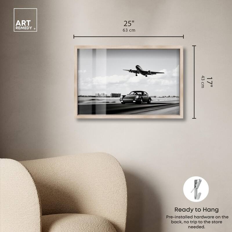 Sports Car Takeoff Shadowbox by Art Remedy