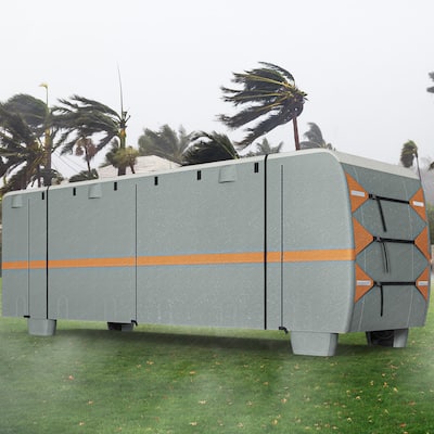 Grey Waterproof Windproof RV Cover