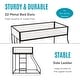 preview thumbnail 3 of 12, Furniture of America Jackson Modern Black Metal Twin over Full Bunk bed with Reversible Ladder