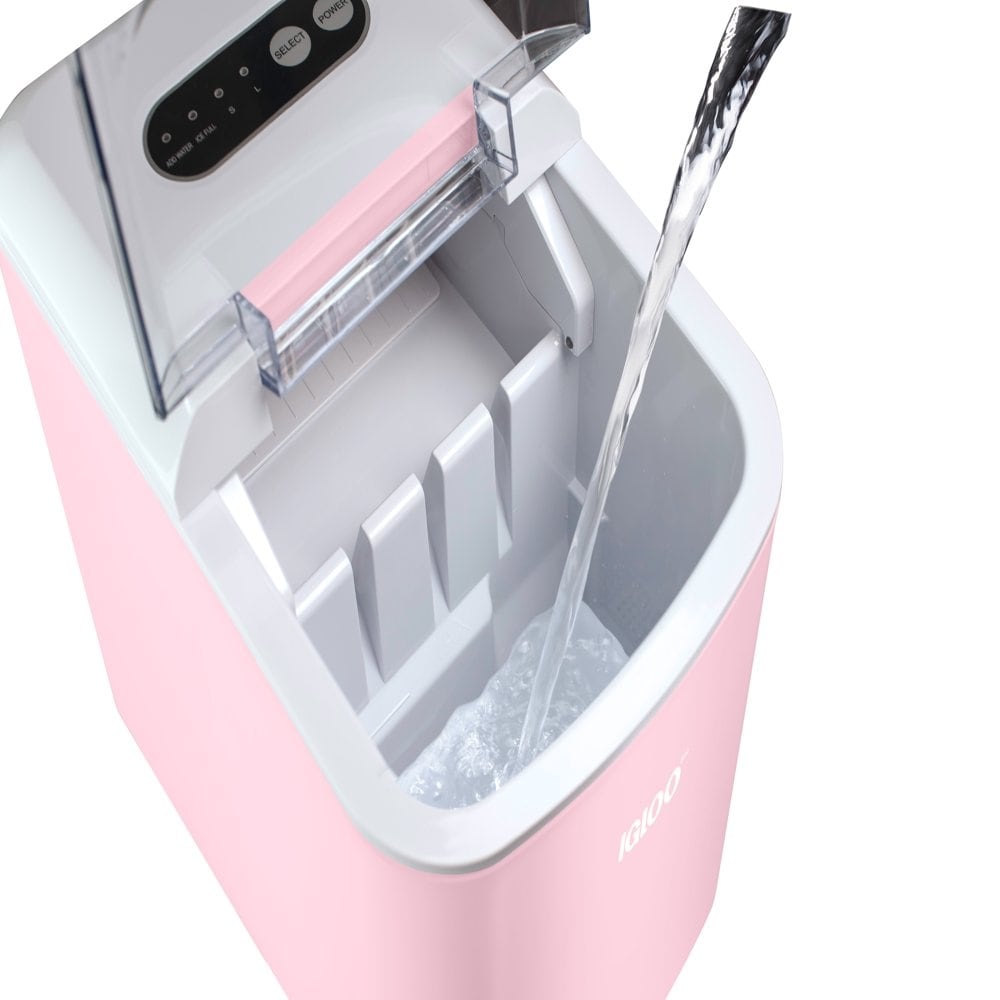 IGLICEB26HNPK 26-Pound Automatic Self-Cleaning Portable Countertop Ice  Maker Machine With Handle, Pink - none - Bed Bath & Beyond - 37640991