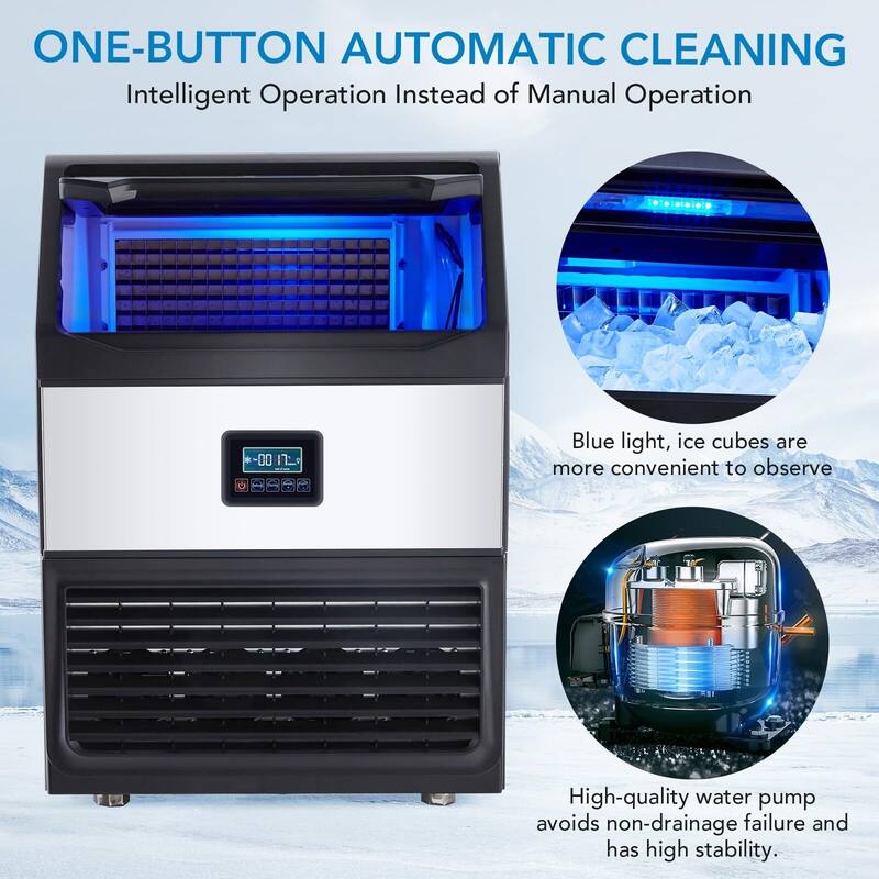 Commercial Ice Maker Machine 100Lbs/24H