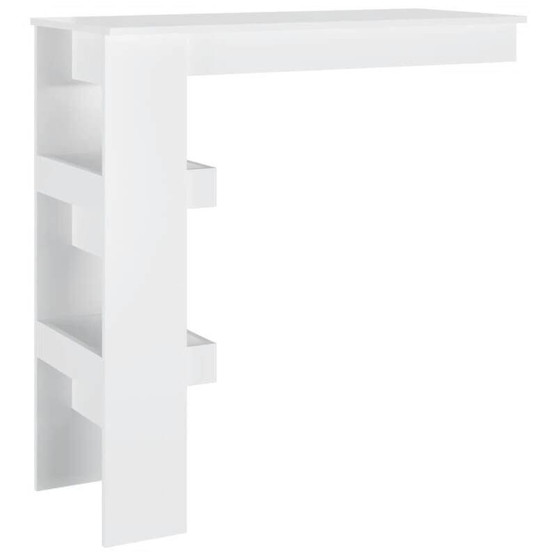 vidaXL Wall Bar Table Kitchen Bar Dining Table Computer Desk Engineered Wood - 40.2" x 17.7" x 40.7"