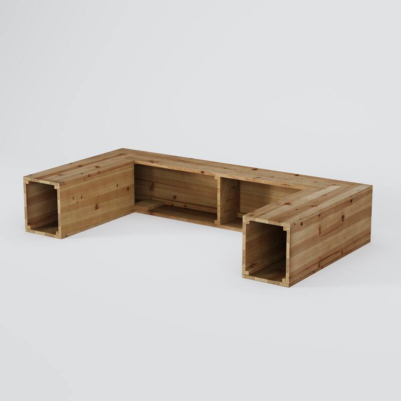 62.99-Inch Solid Wood Console Table for Living Room