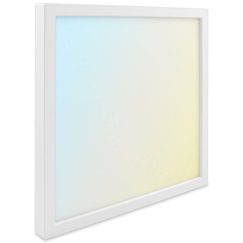 Luxrite 9 Inch Square LED Flush Mount Ceiling Light, 18W 1250LM, 5CCT 2700K-5000K, Dimmable, ETL - Color Selectable 2700/3000/3500/4000/5000
