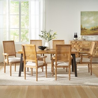 Chatau  Fabric and Wood 7 Piece Dining Set by Christopher Knight Home
