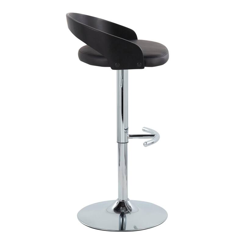 Carson Carrington Stavanger Adjustable Bar Stool with Rounded T Footrest (Set of 2)