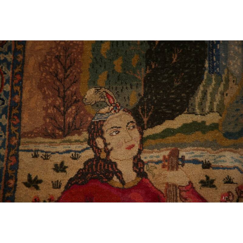 Pre-1900 Antique Masterpiece Vegetable Dye Tabriz Persian Rug - 4'7" x 6'4"