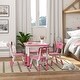 preview thumbnail 8 of 18, Height Adjustable 5 Piece Toddler Table and Chair Set with Storage Box, Easy to Wipe Activity Table with 4 Chairs