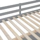 preview thumbnail 35 of 52, Solid Wood Loft Bed with Bulit-in U-shaped Desk and 2 Drawers, Full Size Loft Bedframe with Storage Shelves and Tri-fold Mirror