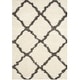 preview thumbnail 115 of 162, SAFAVIEH Dallas Shag Giusy Trellis 1.5-inch Thick Rug 4' x 6' - Ivory/Dark Grey - Rectangle