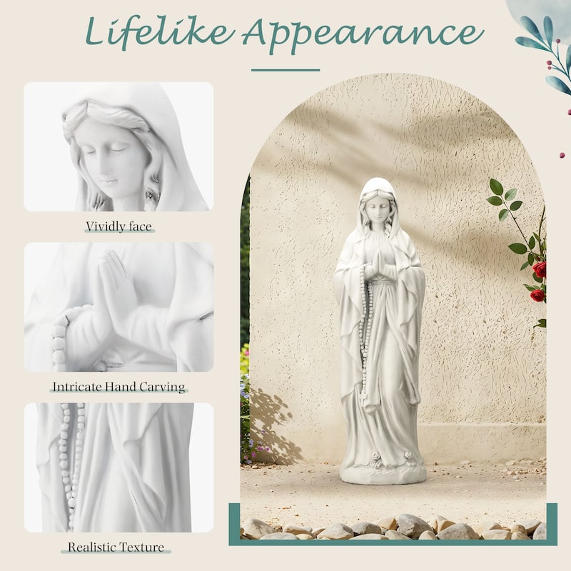 Outdoor Religious Sculpture, Garden Decor, Waterproof Sculpture, Suitable for Courtyard, Front porch, Patio