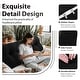preview thumbnail 17 of 182, WOWMAX Large Reading Wedge Headboard Pillow for Bed Rest Back Support