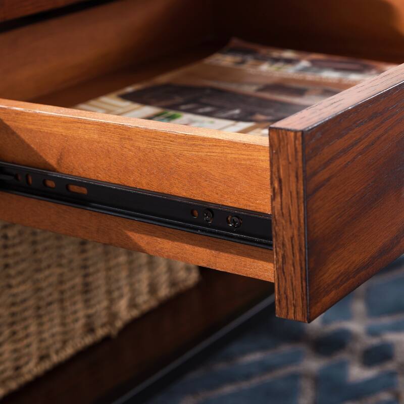Carbon Loft Peter Matte Black Slatted Coffee Table