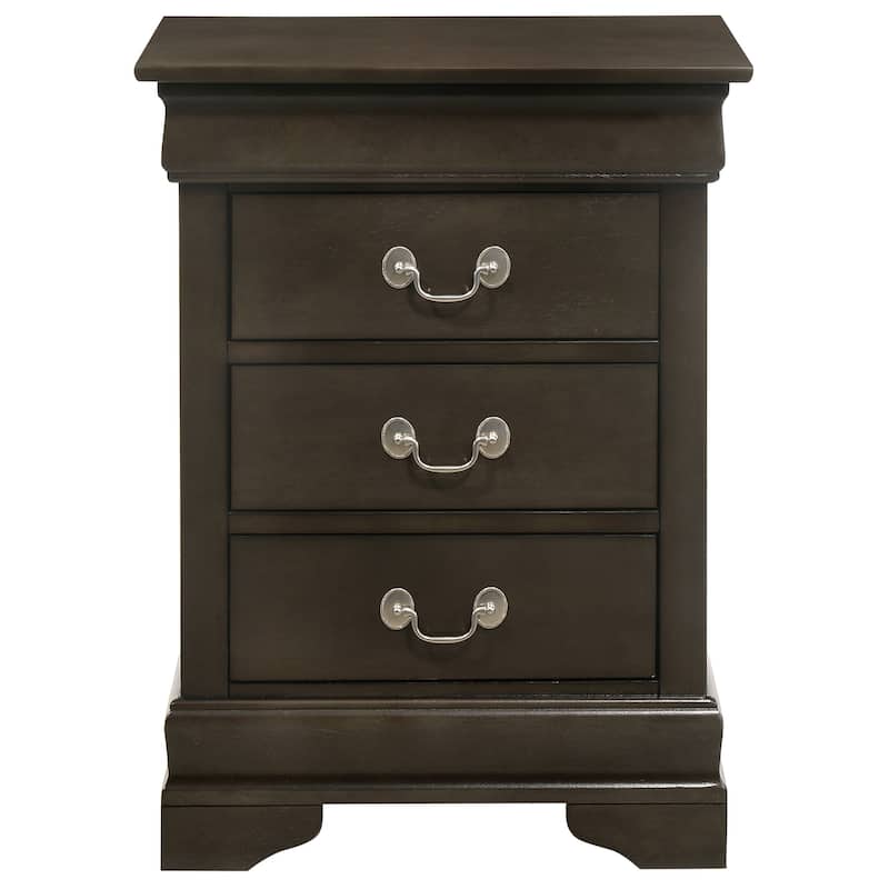 Louis Phillipe 3-drawer Nightstand