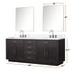 preview thumbnail 25 of 119, Lexora Abbey Bath Vanity and Carrara Marble Top
