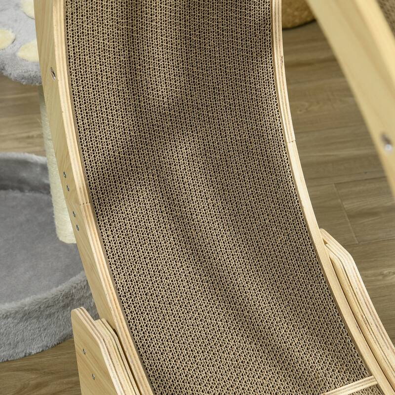 Cat Scratching Board,4 Pack Cat Scratcher for Indoor Cats, Reversible Cat Scratching Post Replacement for Cat Wheel