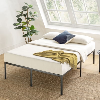 16 Inch Metal Platform Bed Frame by Crown Comfort