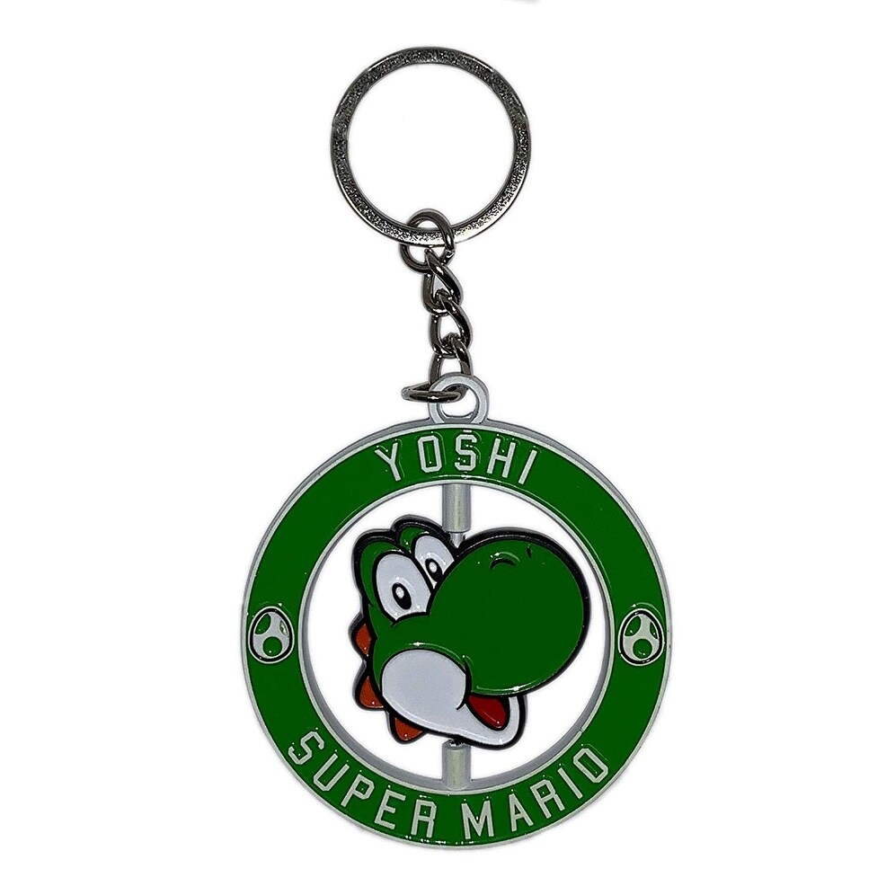 Nintendo Super Mario Bros Yoshi Metal Spinning Keychain On Sale Overstock 31260816 Buy metal keyrings 20 pack from the kids craft blanks & bases range at hobbycraft. nintendo super mario bros yoshi metal spinning keychain