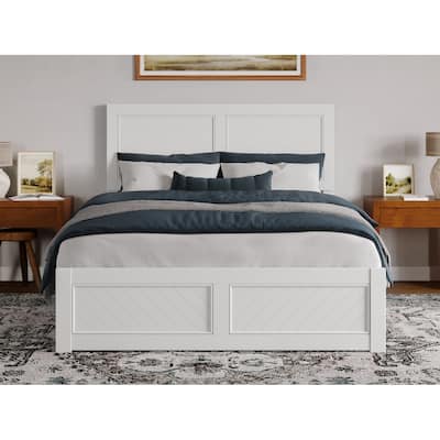 Berkshire Queen Low Profile Platform Bed with Matching Footboard